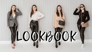 LEATHER LEGGINGS OUTFITS  10 Simple Outfit Ideas amp How to Style ✨ LOOKBOOK ✨ [upl. by Susan]