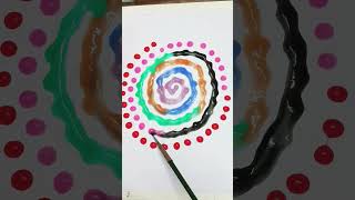 🟣🔵🟠🟢⚫🩷🔴 art satisfying relaxing waterdrop mixing drawing shorts [upl. by Jutta]