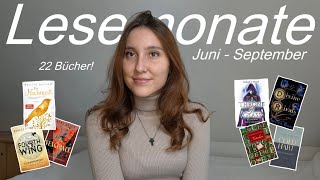 Alle Bücher die ich in letzter Zeit gelesen habe 📖☕️ Lesemonate Juni Juli August amp September 🍂 [upl. by Margaretha]