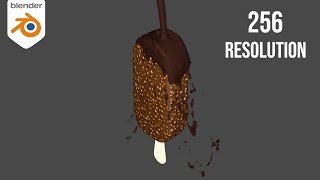 Blender Chocolate Simulation Test  Liquid Simulation FLIP FLUIDS [upl. by Enawyd]