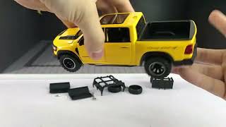 Dodge RAM TRX Hennessey Mammoth Miniature Metal Car Model 132 [upl. by Citarella40]