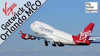 Virgin Atlantic Economy Class  London Gatwick to Orlando MCO [upl. by Saks614]