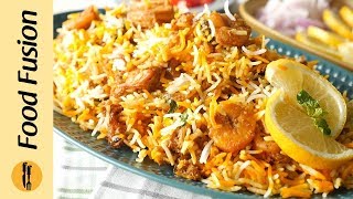 Jhinga BiryaniPrawn Biryani Recipe By Food Fusion [upl. by Barde]