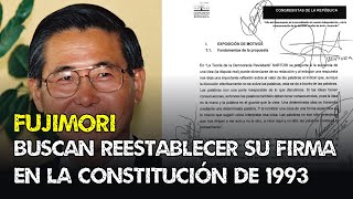 Buscan restituir firma de Fujimori en la constitución de 1993 Canal del Norte [upl. by Laubin]