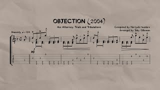 Noriyuki Iwadare  Objection 2004 Ace Attorney  Guitar Arrangement [upl. by Rolanda]