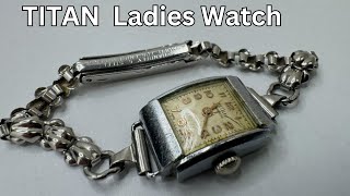 Vintage TITAN Antimagnetic Swiss Made Ladies Watch [upl. by Nnyltiac376]