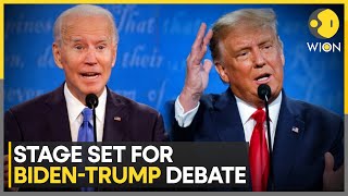 US Elections Trump and Bidens first Presidential debate of 2024  World News  WION [upl. by Willyt438]