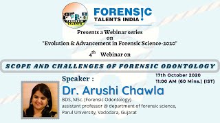 Scope and challenges of forensic odontology Dr Arushi Chawla [upl. by Guadalupe828]