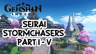 Seirai Stormchasers Mega Walkthrough l Genshin Impact No Commentary [upl. by Assilla]