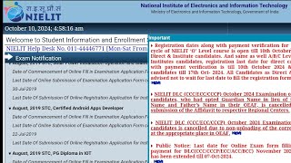 NIELIT O Level jan2025की लास्ट डेट फिर से बढ़ा दी गईnielitrajinstituteolevelccc olevel [upl. by Jesh620]