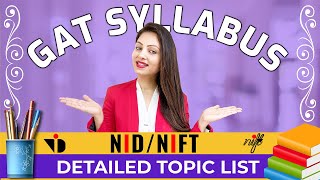 Detailed GAT SYLLABUS for NIFTNID  Ultimate Guide for GAT Preparation  Detailed Topic List [upl. by Semele534]