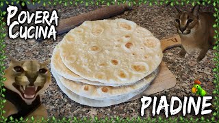 Piadine  Ricetta  Povera Cucina [upl. by Leena183]