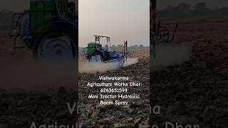 Mini Trac Hydraulic Boom Spray spraymachine agriculture spraying agriculturefarming spraying [upl. by Gabbert]