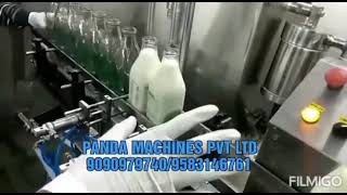 Automatic Milk Glass Bottle Filling Machine  Milk Bottle Packing Machine  Bottle Filling amp Capping [upl. by Amari]