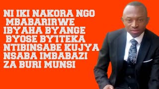 NIKI NAKORA NGO MBONE IMBABAZI ZA BURUNDU KUMANA [upl. by Mook699]