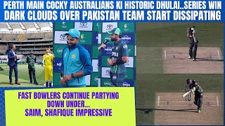 PERTH MAIN COCKY AUSTRALIANS KI HISTORIC DHULAIDARK CLOUDS START DISSIPATING OVER PAKISTAN TEAM [upl. by Enimisaj]