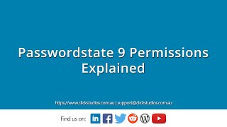 Passwordstate 9 Permissions Explained [upl. by Gudrin]