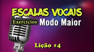 Técnica Vocal Iniciantes  Vocalizes Sobre Escalas  Modo Maior  Variação 3 [upl. by Boeschen283]