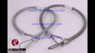 PIOLAS DE SEGURIDAD Whipcheck safety cable [upl. by Ellebyam]