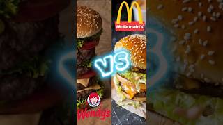 Wendys vs McDonalds comparison facts wendys mcdonalds mcd restaurant burger [upl. by Livia235]