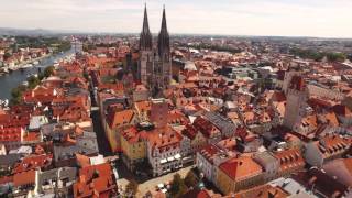 Regensburg von oben  ANTENNE BAYERN quotBayern von obenquot [upl. by Ydorb74]