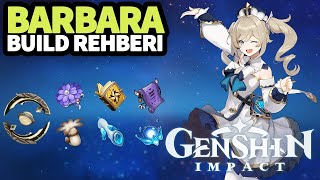 GEREKLİ TÜM MALZEMELER  BARBARA TEMEL BUILD REHBERİ  Genshin Impact Türkçe Rehber [upl. by Arreis343]