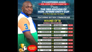 FAJIEVANS VS CAMPUSPOPO AGUDA  THE 3RD EDITION OF HON AFINNI UNITY CUP [upl. by Eiramlirpa]