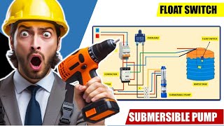 Submersible Motor Float Switch Wiring Connection  Float switch connection [upl. by Ahtnamys]