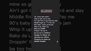 Lisa BOOMBAYAH rap eng ver ArmyBlink Lisa Jennie Jisoo Rose [upl. by Cesaro]