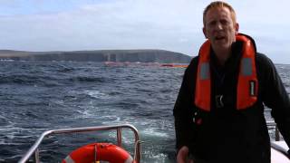 Pelamis P2 machine in Orkney with Richard Yemm [upl. by Rocher]