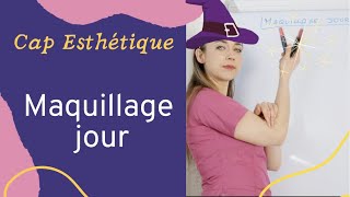 Protocole pour réaliser un maquillage jour  CAP Esthétique [upl. by Sosthina859]