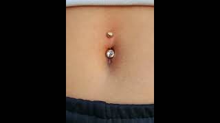 The Piercings Belly Button Piercing by Ferry wwwthepiercingseu  Instathepierc [upl. by Phenice]