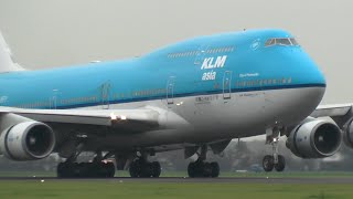 Plane Spotting at Amsterdam Schiphol 13 various aircraft [upl. by Ayo]