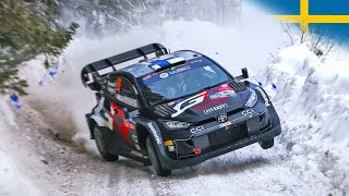 Best of WRC Rally Sweden 2024  Crashes Action and Raw Sound [upl. by Aleekat]