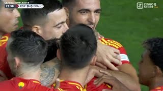 Gol de Martín Zubimendi España vs Dinamarca 10 Goles y resumen ampliado [upl. by Ashbaugh]