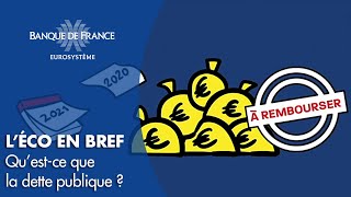 Qu’estce que la dette publique   Banque de France [upl. by Alvarez583]