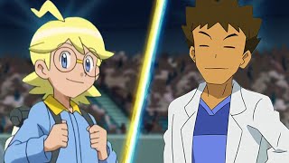 Pokemon Battle Clemont Vs Brock [upl. by Edaj]