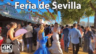 Feria de Abril 2023 de Sevilla 💃🎡 Sevilles April Fair  Day 4k Virtual Walk Tour Spain 🇪🇸 [upl. by Mast]