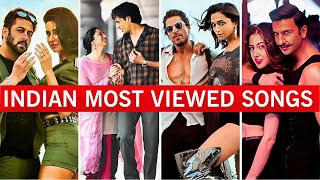 Top 50 Most Viewed Indian Songs On YouTube Of All Time 2024  Popular Indian Songs [upl. by Spain]