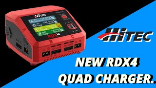 NEW HITEC RDX4 QUAD CHARGER UNBOXING AND TESTING [upl. by Anihpesoj]