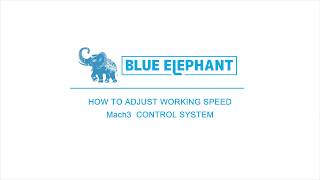 How To Adjust Working Speed In Mach3 Control System [upl. by Crissie]