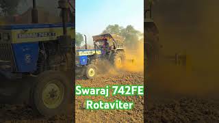 Swaraj 742FE Rota vitra ke saath mukherme working tractor swarajtractor shorts [upl. by Akieluz]