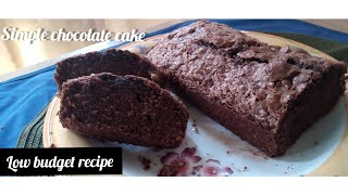 easiest chocolate cake recipesimple ingredientschief tabbussum [upl. by Anallese]