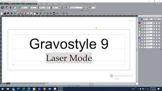 Gravostyle 9  Simple Job SetupText Editing in Laser Mode [upl. by Romaine]