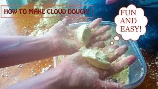 Easy 2 Ingredient Cloud Dough  Ready in 5 Minutes [upl. by Wagoner901]