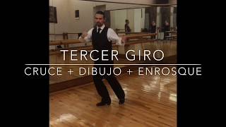 Giros Tango Secuencia 1  Nivel Intermedio Escuela Valesa Rivera [upl. by Eloc]