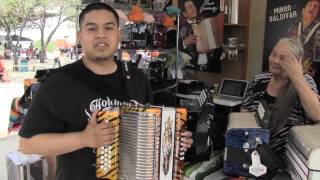 Hohner Accordion Booth  Tejano Conjunto Festival 2013 [upl. by Ramburt]