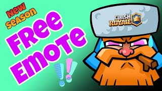 HOW TO UNLOCK Free Emote  New Season Muskets At the Dawn  ClashRoyale RD25396 [upl. by Colbye]