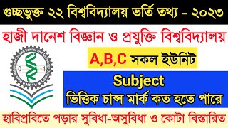 গুচ্ছভুক্ত HSTU তে চান্স পেতে কত লাগবে  Hstu chance Mark 2023  Gst admission update 2023 [upl. by Nataniel]