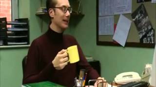 EXTRAS Bloopers Stephen Merchant  Slurping Tea [upl. by Anyal]